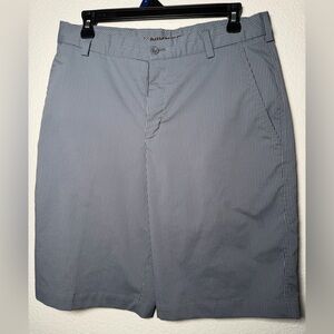 Nike Golf Shorts Men's Gray Pinstripe Casual Performance Flat Front